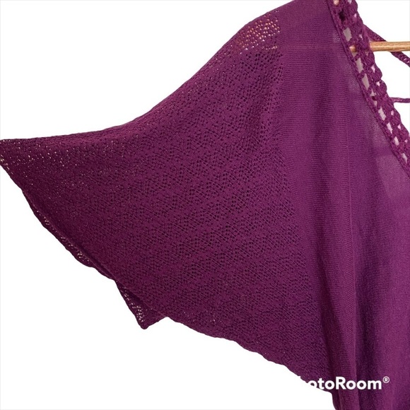 Free People Knit Crochet Top, Size Small - Picture 5 of 10